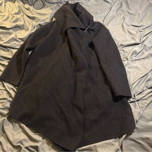 AllSaints MONUMENT EVE COAT in Black Wool Blend - Size UK 12 US 8 EU 40